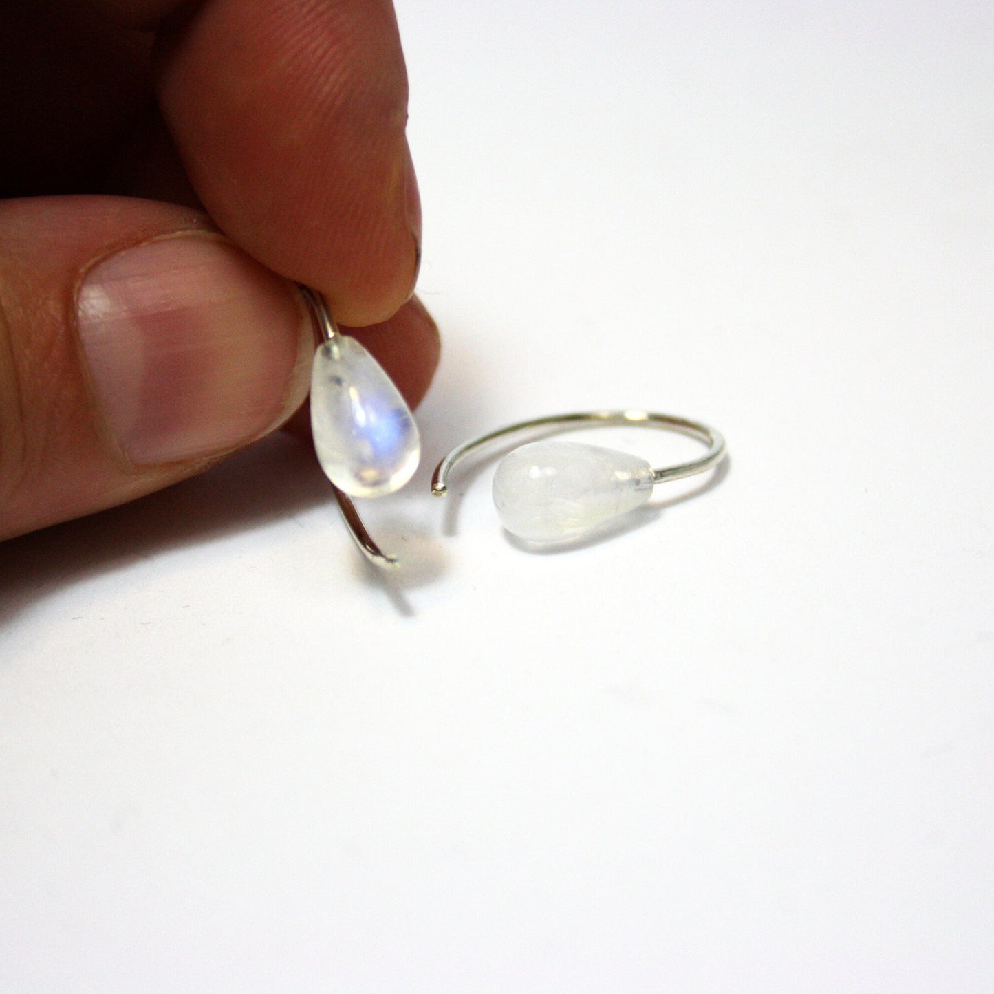 Earrings moonstone 925 silver