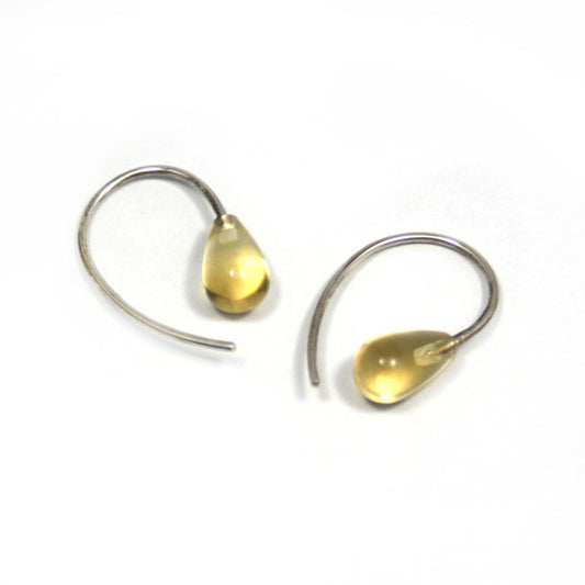 Sterling Silber Lemoncitrin Ohrringe – Frisch und strahlend