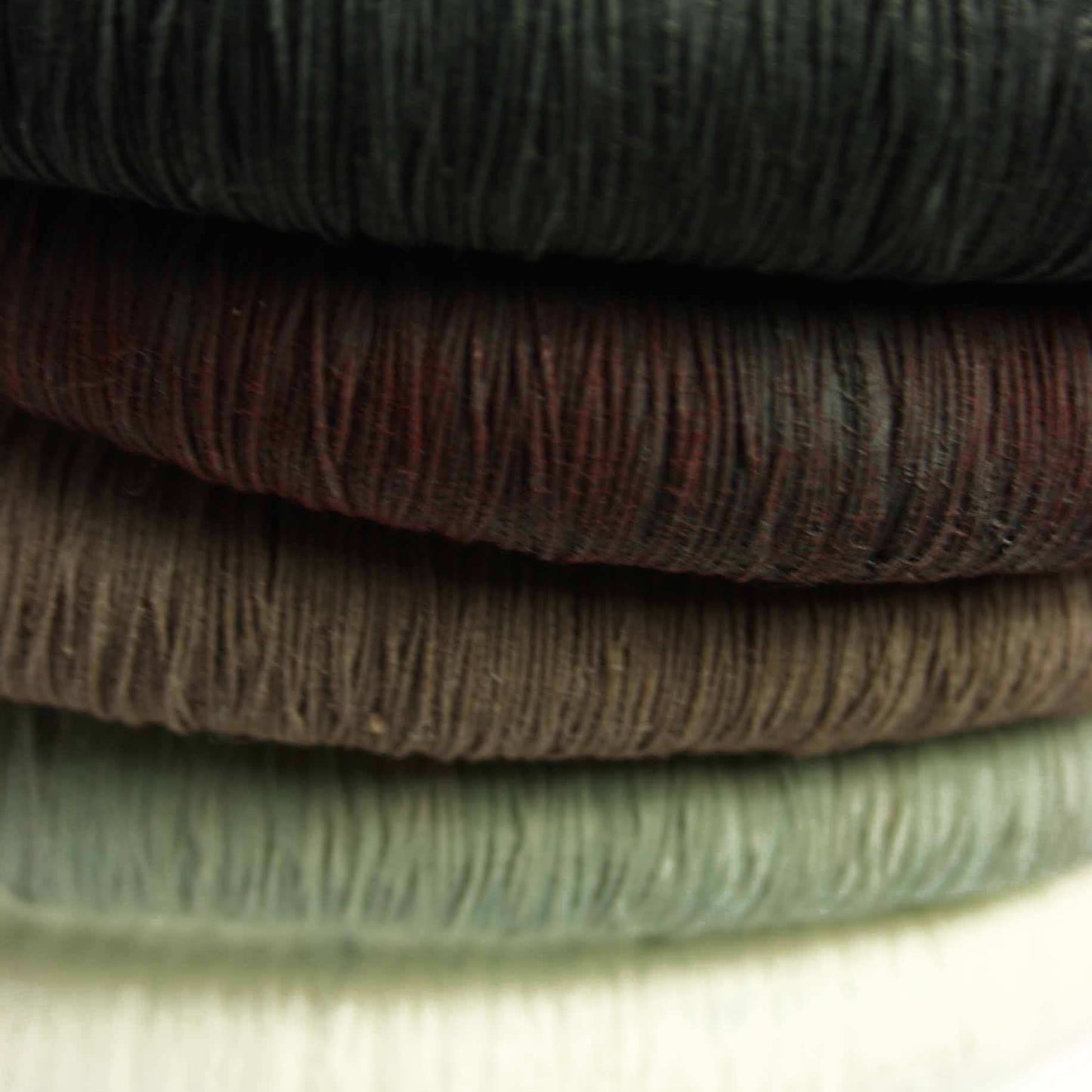 Textile Choker Yarn Resin 925 Silver Anthracite