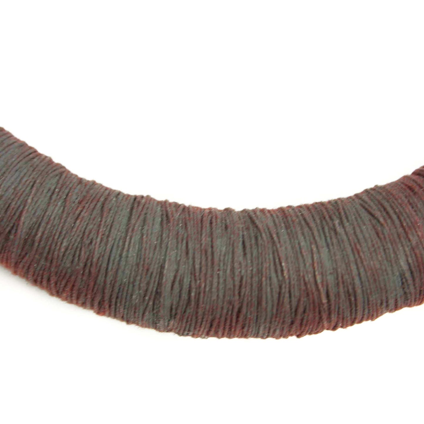 Textile Choker Yarn Resin 925 Silver Bordeaux