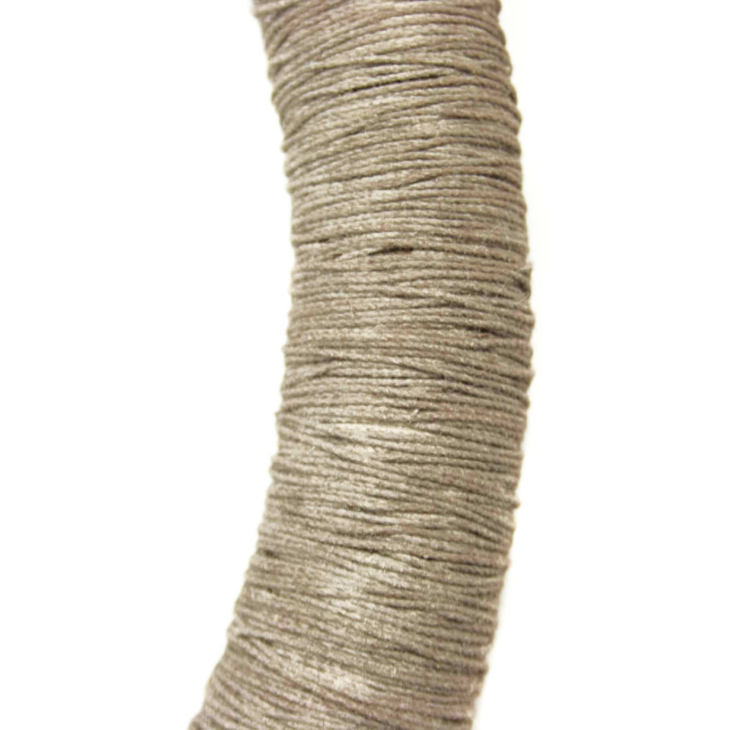 Textile Choker Smoky Quartz Yarn Resin 925 Silver Sand-colored
