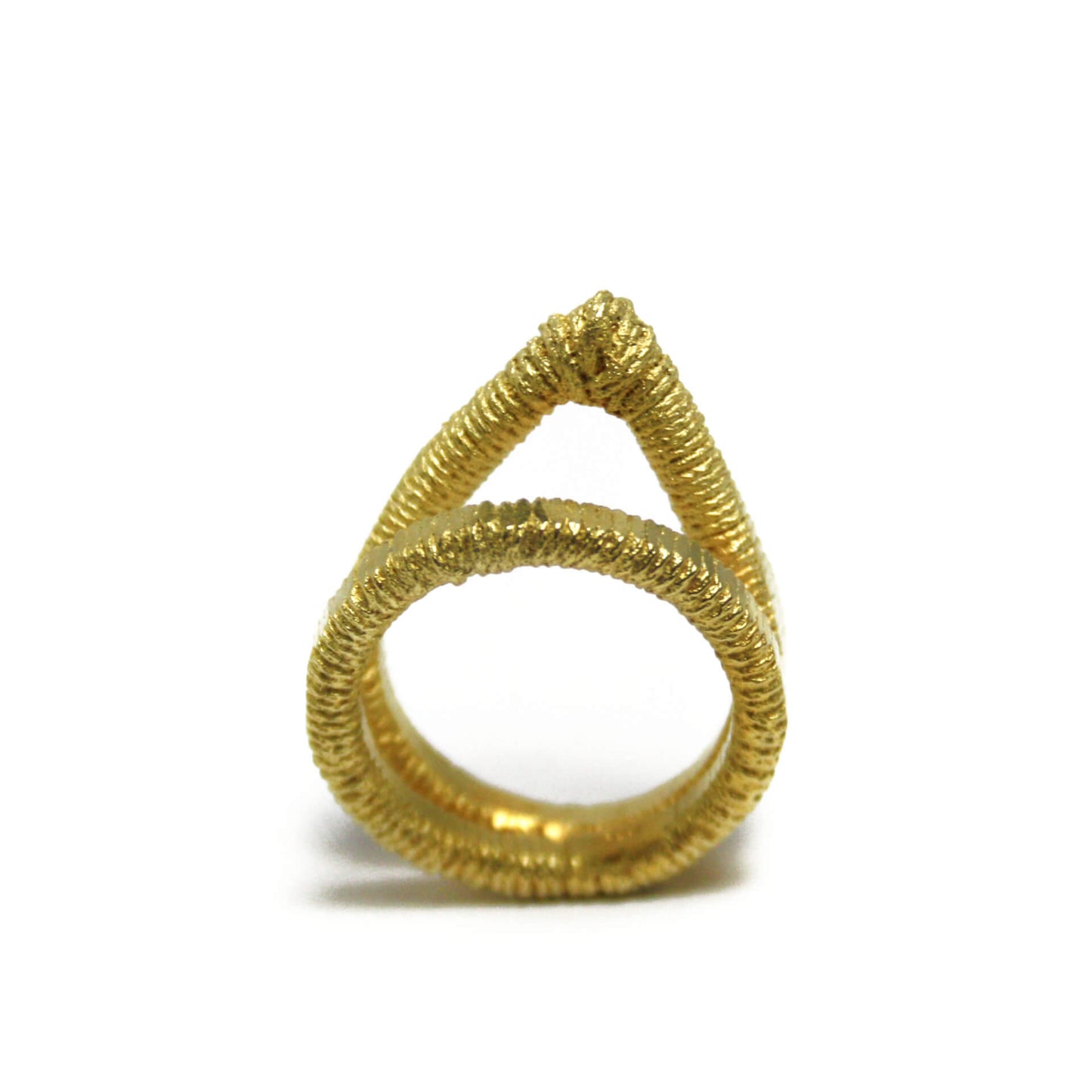 double ring 925 silver gold-plated size. 58