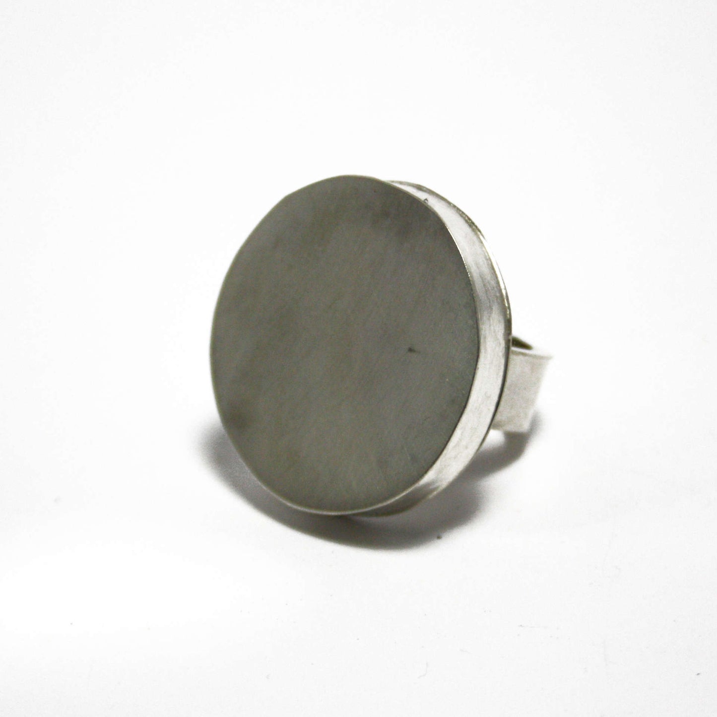 Ring 925 Sterling silver hollow mounted size 55