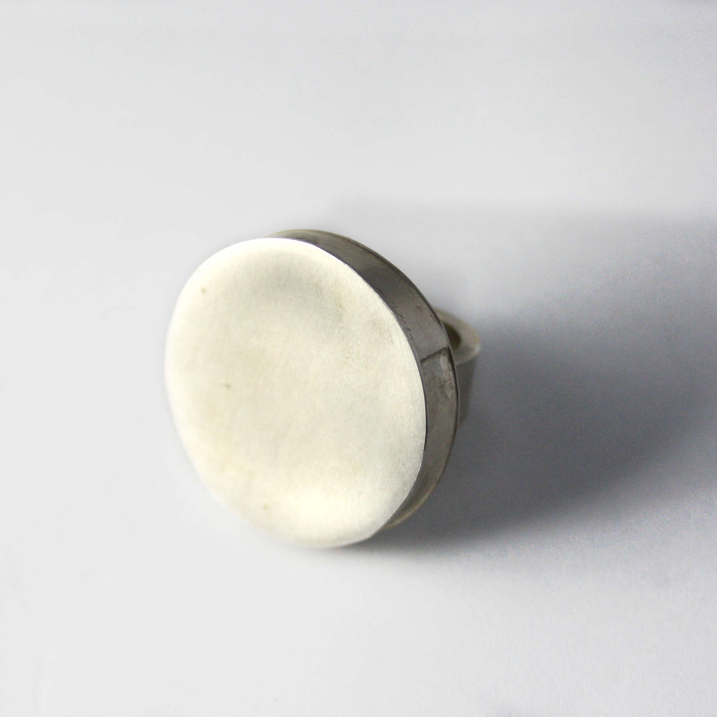 Ring 925 Sterling silver hollow mounted size 55