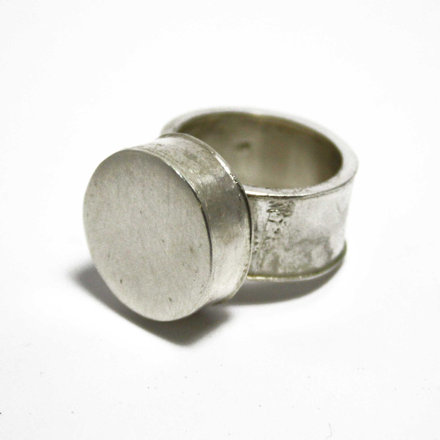 Ring 925 Sterling silver hollow mounted size 59