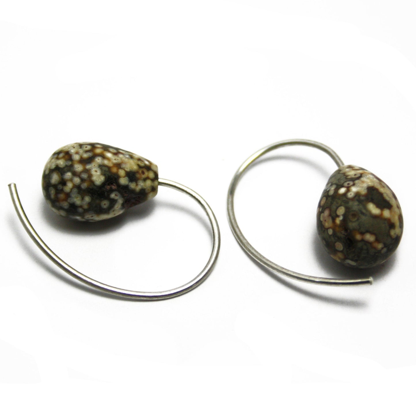 Jasper earrings 925 silver