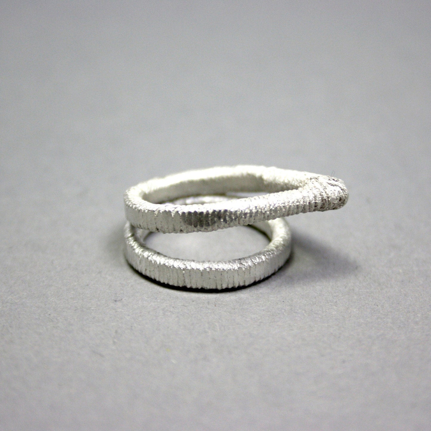 double ring 925 silver size. 55