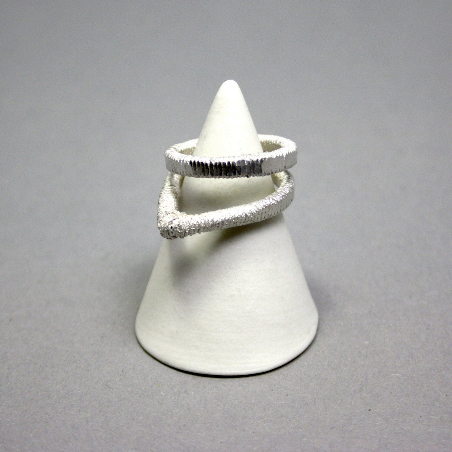 double ring 925 silver size. 55
