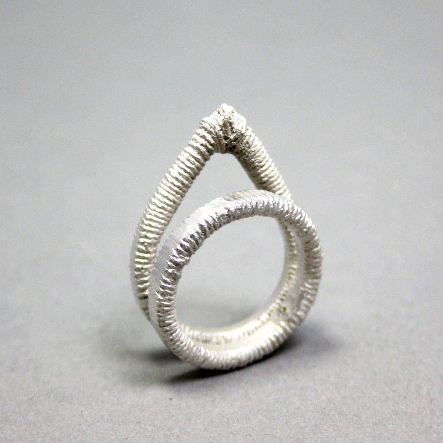 double ring 925 silver size. 55