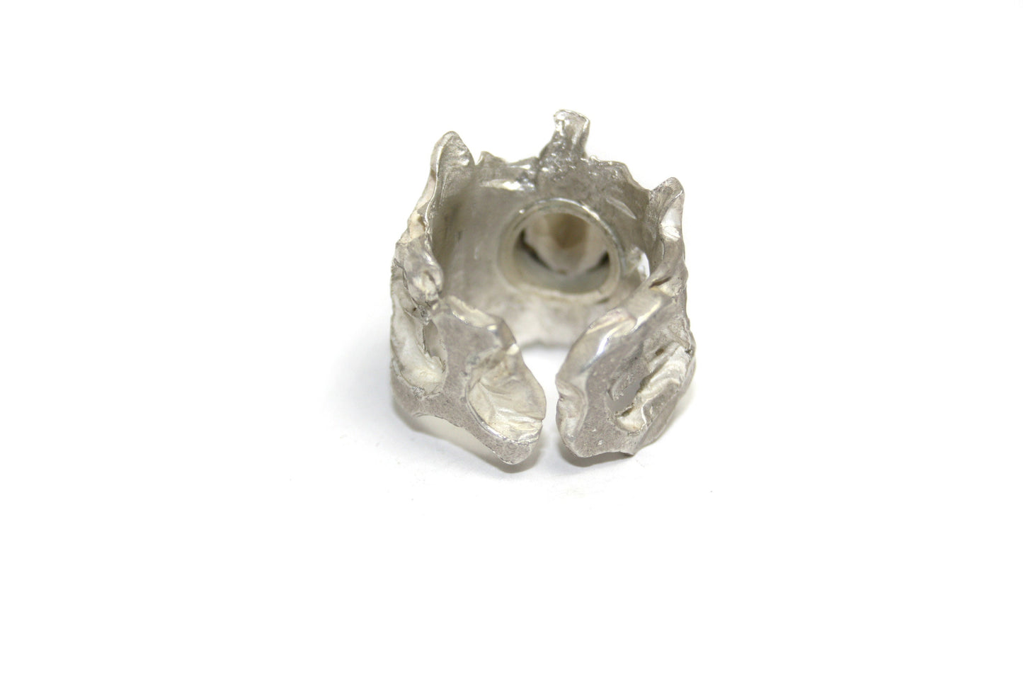 Ring 925 silver with smoky quartz size. 58