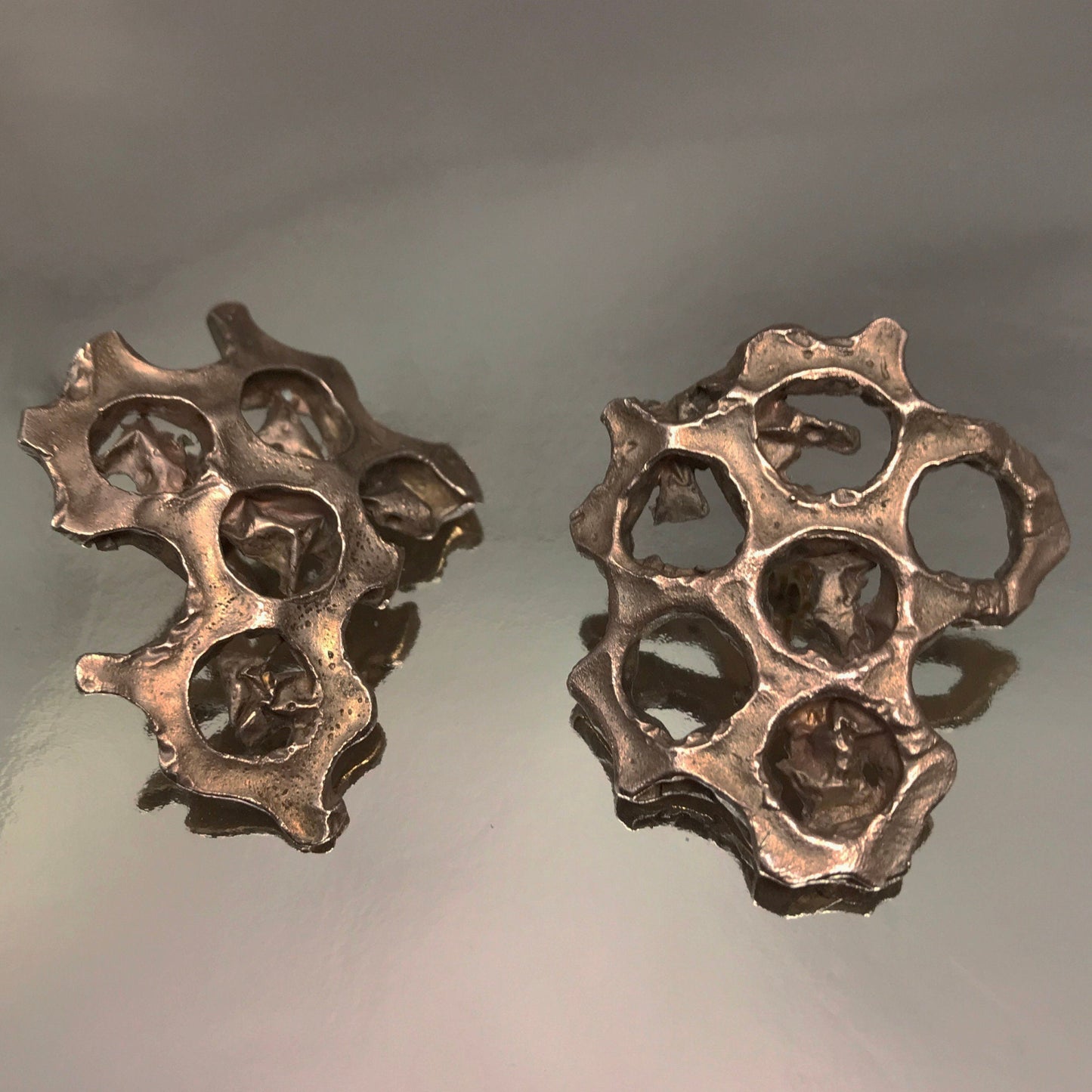 Ohrstecker 925er Silber rotvergoldet
