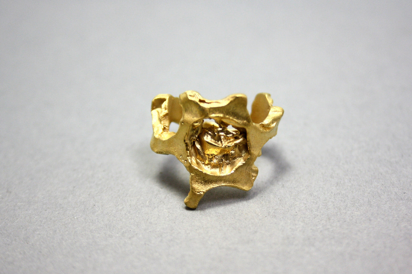 Ring 925 silver gold-plated size. 54