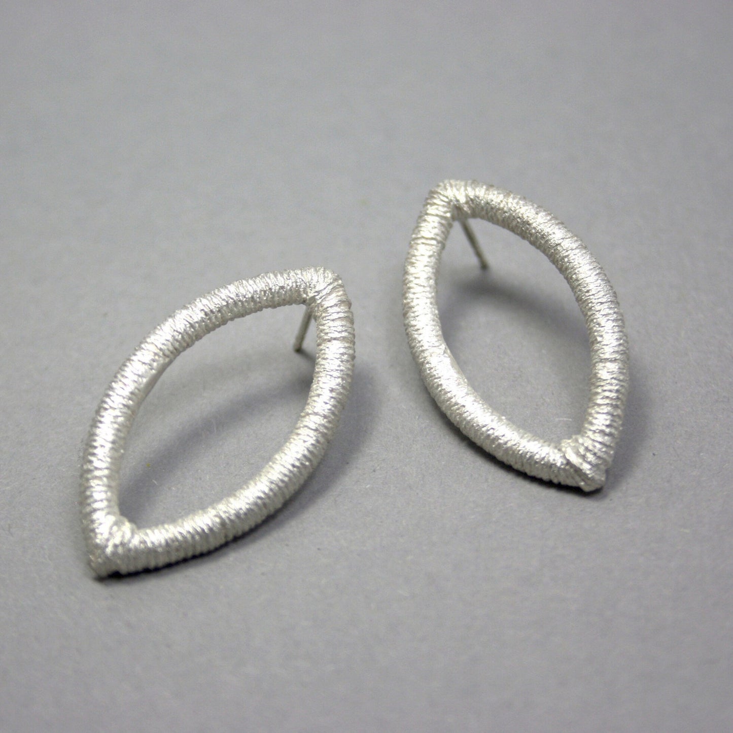 Navette Ohrringe 925er Silber