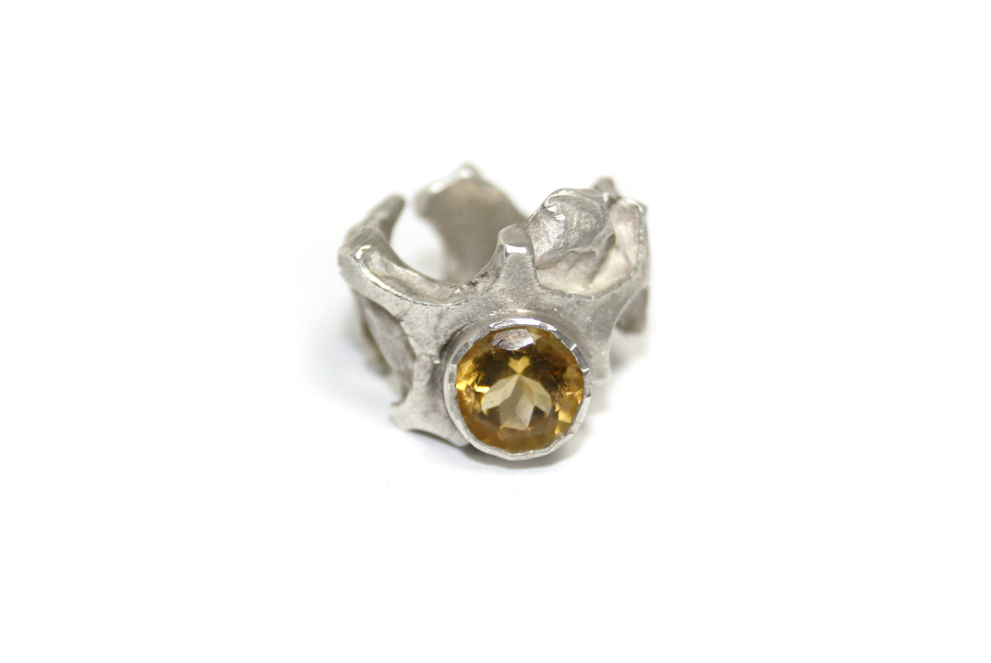 Ring 925 silver with citrine size. 55