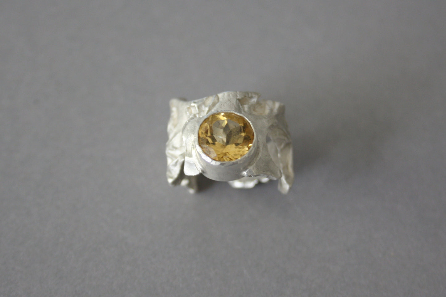 Ring 925 silver with citrine size. 54
