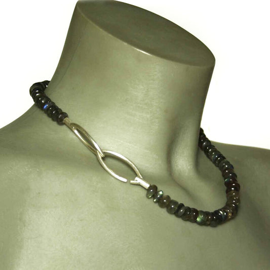 Necklace Labradorite 925 silver