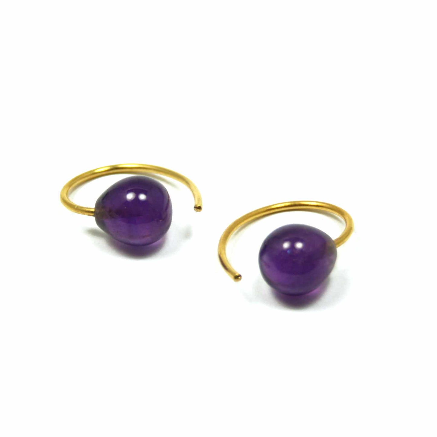Ohrhänger Amethyst 925er Silber vergoldet
