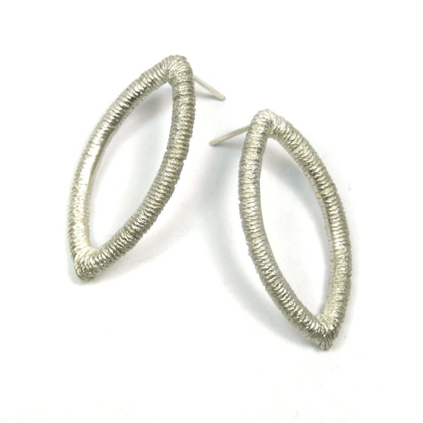 Navette Ohrringe 925er Silber