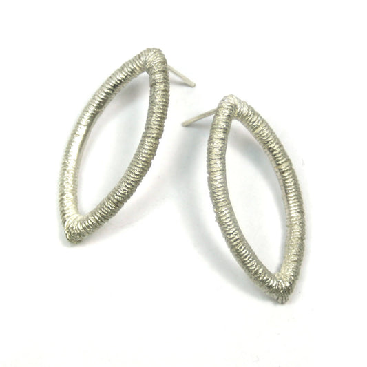 Navette Ohrringe 925er Silber