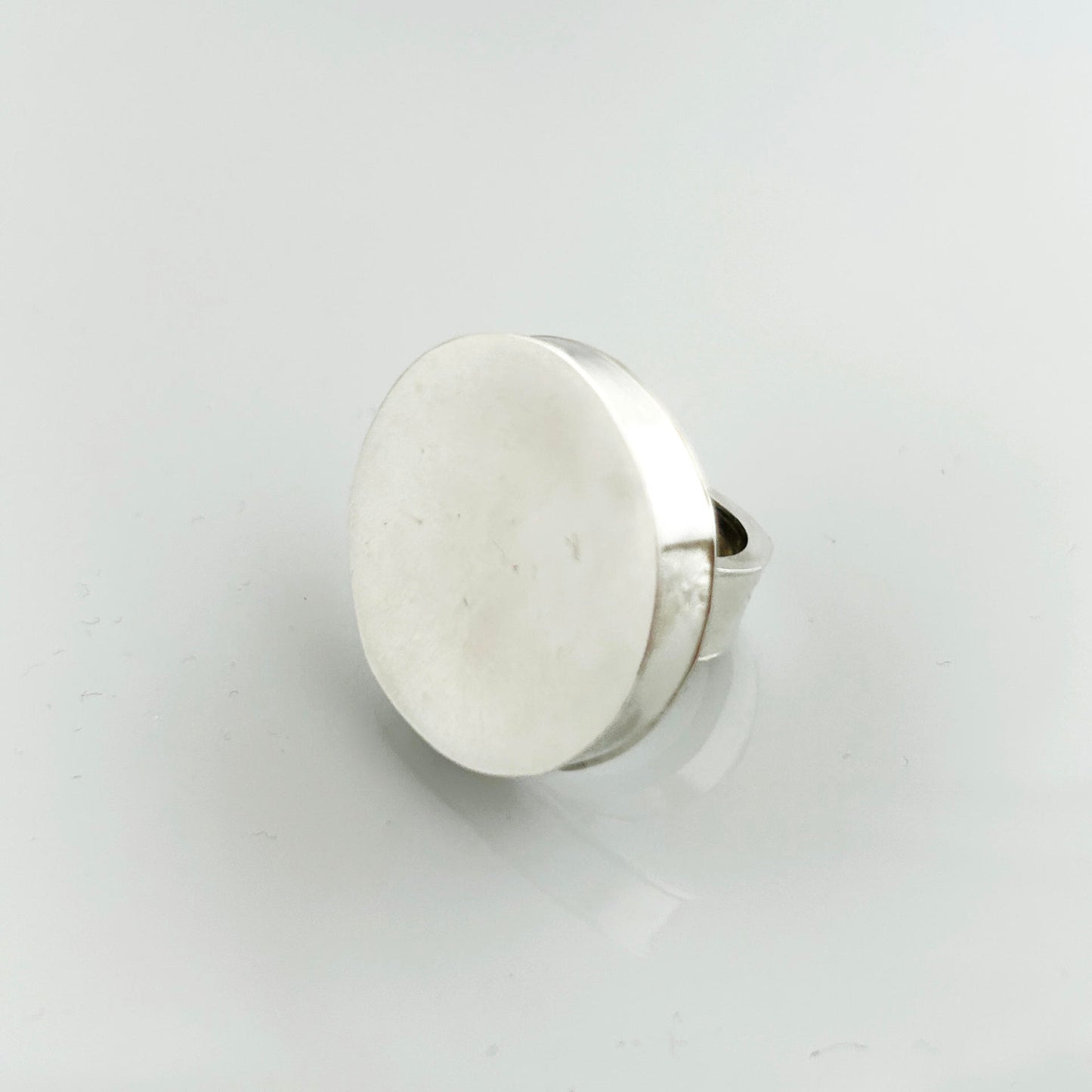 Ring 925 Sterling silver hollow mounted size 55