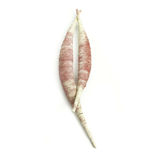 Textile Brooch Yarn Resin Stainless Steel Light Red